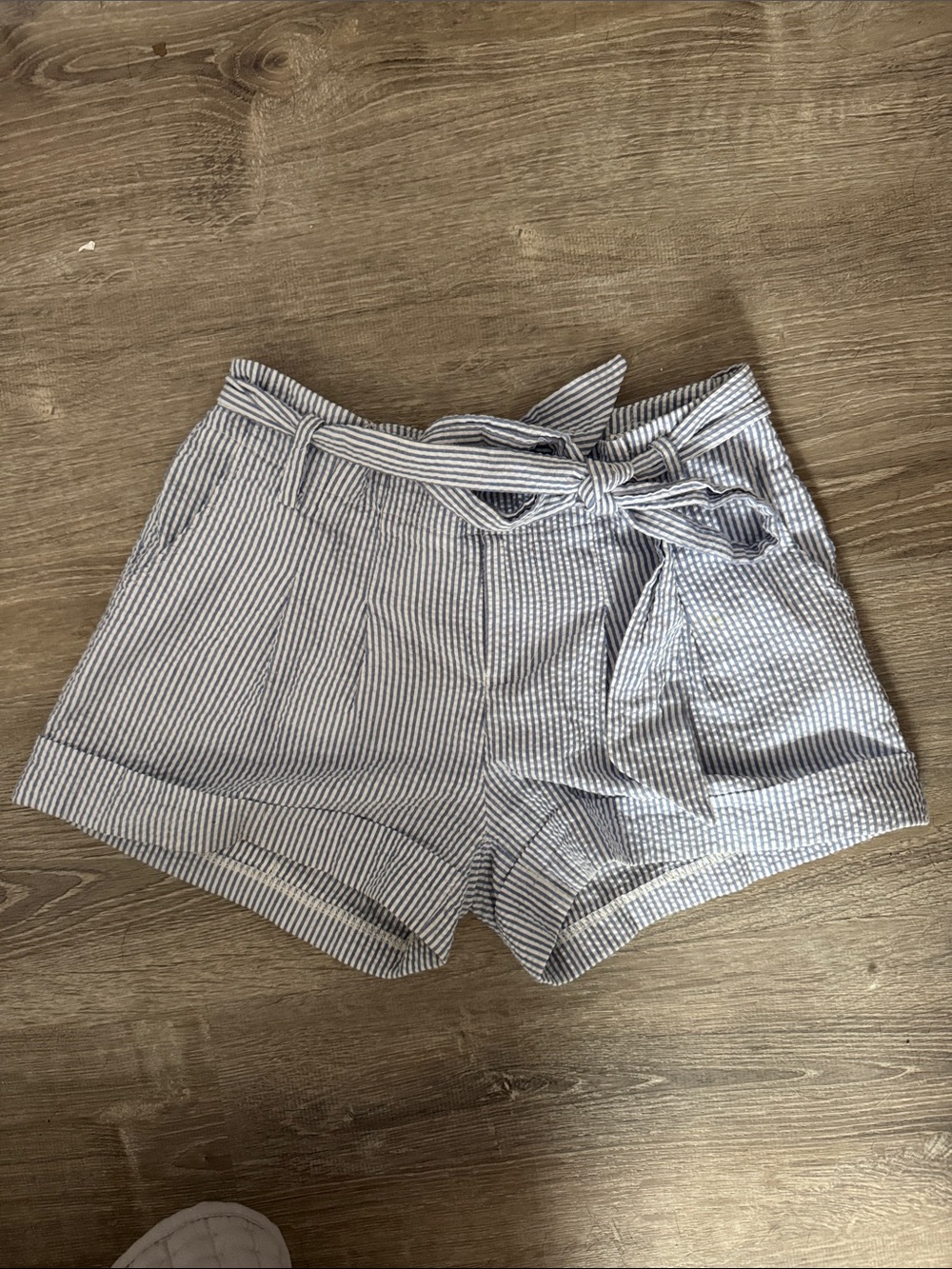 Striped Women’s Shorts - Blue/White